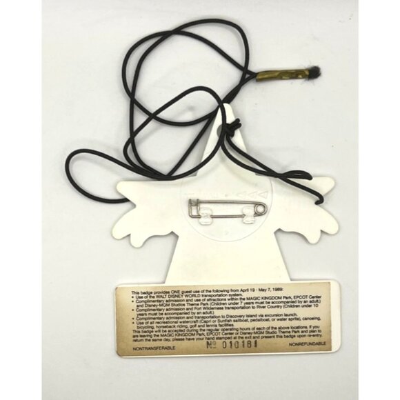 Rare Disney MGM Studios 1989 Special Guest STAR Linda Alcorn Imagineering Badge - Picture 2 of 4